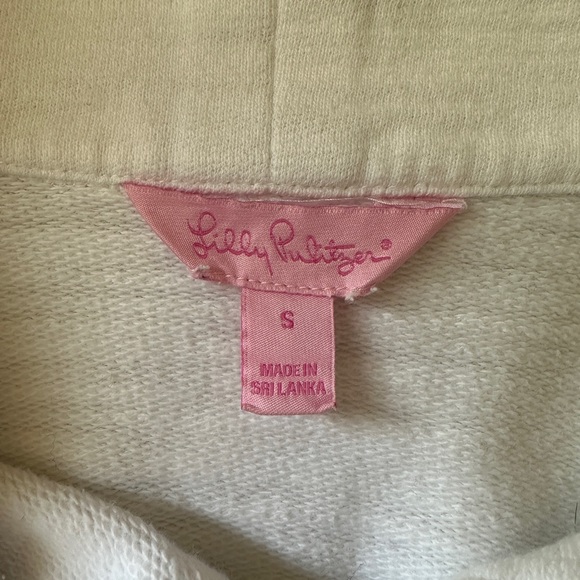 Lilly Pulitzer Popover Half-Zip Pouch Resort White Small - Picture 2 of 4